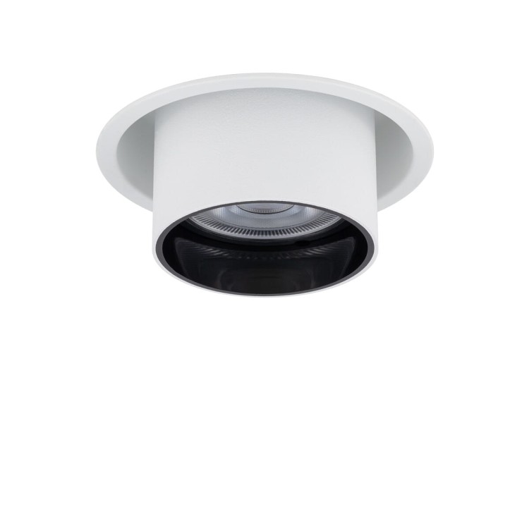 Lampa sufitowa punktowa podtynkowa MONO SLIDE WHITE/WHITE/BLACK 10796 NOWODVORSKI Lighting 1x GU10 Spot oświetleniowa nowoczesna sufitowa chowana wsuwana metal biało czarna biała Inspiracje Premium