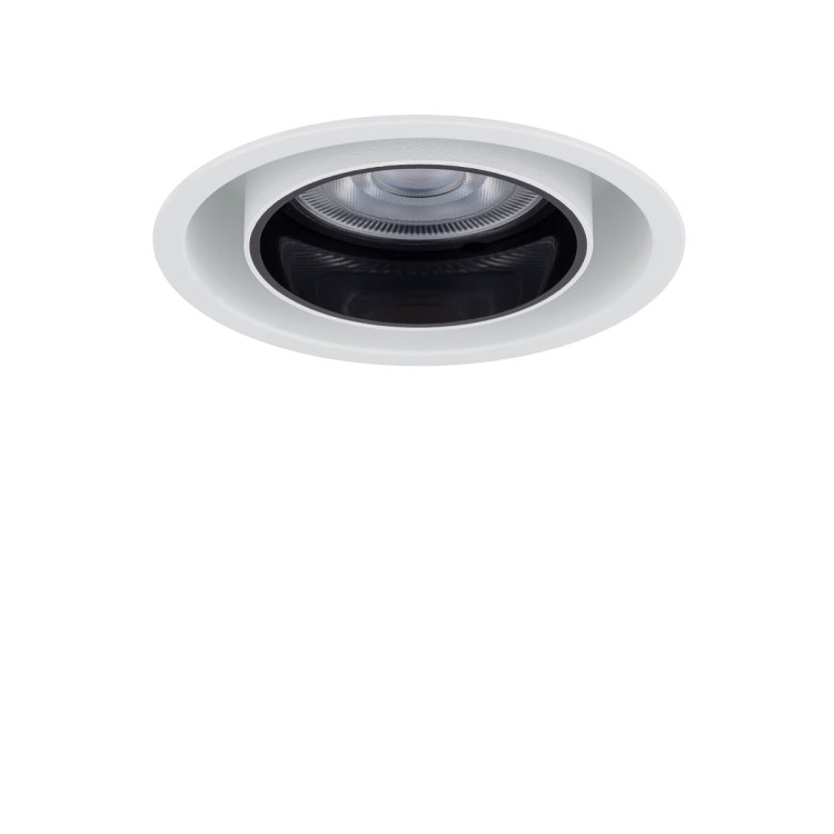 Lampa sufitowa punktowa podtynkowa MONO SLIDE WHITE/WHITE/BLACK 10796 NOWODVORSKI Lighting 1x GU10 Spot oświetleniowa nowoczesna sufitowa chowana wsuwana metal biało czarna biała Inspiracje Premium