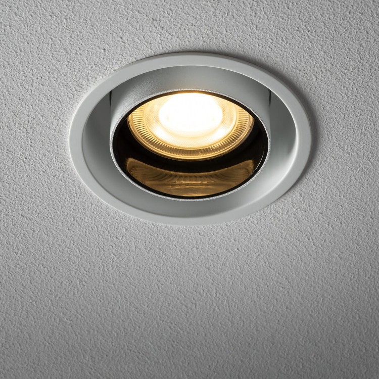 Lampa sufitowa punktowa podtynkowa MONO SLIDE WHITE/WHITE/BLACK 10796 NOWODVORSKI Lighting 1x GU10 Spot oświetleniowa nowoczesna sufitowa chowana wsuwana metal biało czarna biała Inspiracje Premium