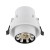 Lampa sufitowa punktowa podtynkowa MONO SLIDE WHITE/WHITE/BLACK 10796 NOWODVORSKI Lighting 1x GU10 Spot oświetleniowa nowoczesna sufitowa chowana wsuwana metal biało czarna biała Inspiracje Premium