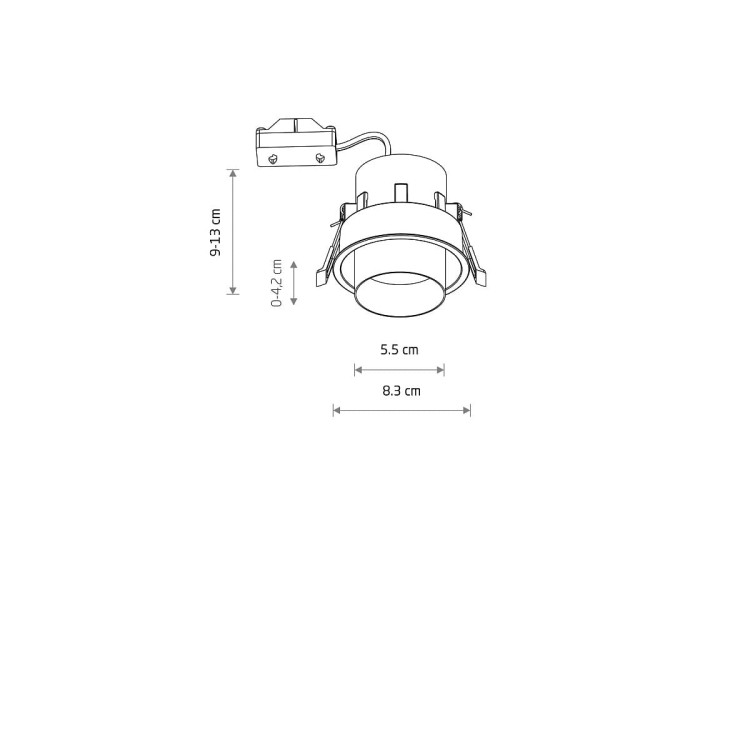 Lampa sufitowa punktowa podtynkowa MONO SLIDE WHITE/WHITE/BLACK 10796 NOWODVORSKI Lighting 1x GU10 Spot oświetleniowa nowoczesna sufitowa chowana wsuwana metal biało czarna biała Inspiracje Premium