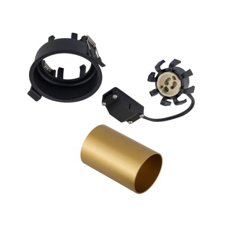 Lampa sufitowa punktowa podtynkowa MONO SLIDE BLACK/GOLD 10800 NOWODVORSKI Lighting 1x GU10 Spot oświetleniowa nowoczesna sufitowa chowana wsuwana metal czarno złota czarna złota czarny złoty Inspiracje Premium