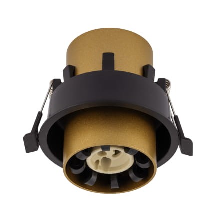 Lampa sufitowa punktowa podtynkowa MONO SLIDE BLACK/GOLD 10800 NOWODVORSKI Lighting 1x GU10 Spot oświetleniowa nowoczesna sufitowa chowana wsuwana metal czarno złota czarna złota czarny złoty Inspiracje Premium