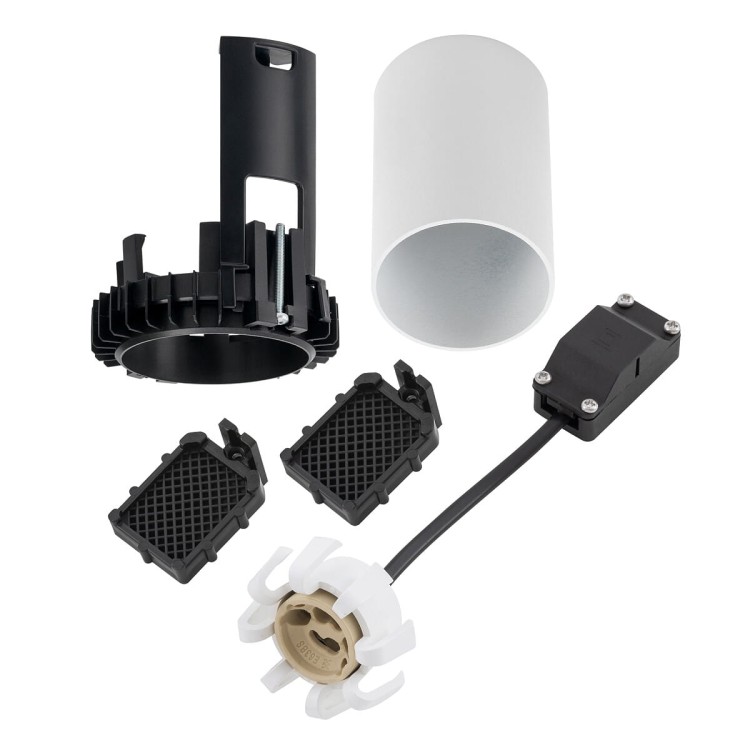 Lampa sufitowa punktowa podtynkowa MONO SLIDE TRIMLESS WHITE 10802 NOWODVORSKI Lighting 1x GU10 Spot oświetleniowa nowoczesna sufitowa chowana wsuwana metal biało biała Inspiracje Premium