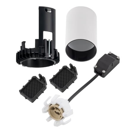 Lampa sufitowa punktowa podtynkowa MONO SLIDE TRIMLESS WHITE/BLACK 10803 NOWODVORSKI Lighting 1x GU10 Spot oświetleniowa nowoczesna sufitowa chowana wsuwana metal biało czarna biała czarny Inspiracje Premium