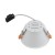 Lampa sufitowa punktowa podtynkowa UNO L WHITE 10844 NOWODVORSKI Lighting 1x GX53 Spot oświetleniowa nowoczesna oczko sufitowe metal biało biała biały Inspiracje Premium