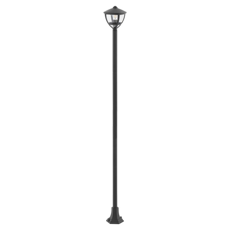 Lampa zewnętrzna Latarnia stojąca AMELIA BL FL 200 10498 NOWODVORSKI Lighting 2m stylizowana oprawa oświetleniowa ogrodowa parkingowa parkowa masztowa czarna pojedyncza Inspiracje Premium