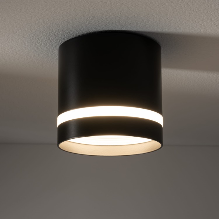 Lampa sufitowa downlight natynkowa CRES BLACK CG 10480 NOWODVORSKI Lighting GX53 8,5cm Spot oświetleniowa nowoczesna sufitowa metal czarna czarny Inspiracje Premium