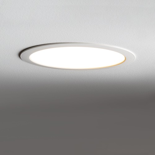 Sufitowa oprawa downlight LED okrągła MYKONOS LED 18W WH 10542 Nowodvorski Lighting 3000K wpuszczane do zabudowy sufitu podwieszanego lampa oprawa punktowa podtynkowa barwa ciepła ciepłobiała biała białe biały Inspiracje Premium