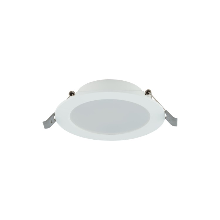 Sufitowa oprawa downlight LED okrągła MYKONOS LED 6W WH 10536 Nowodvorski Lighting 4000K wpuszczane do zabudowy sufitu podwieszanego lampa oprawa punktowa podtynkowa barwa dzienna neutralna biała białe biały Inspiracje Premium