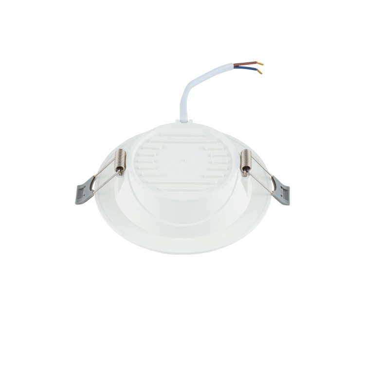 Sufitowa oprawa downlight LED okrągła MYKONOS LED 6W WH 10536 Nowodvorski Lighting 4000K wpuszczane do zabudowy sufitu podwieszanego lampa oprawa punktowa podtynkowa barwa dzienna neutralna biała białe biały Inspiracje Premium