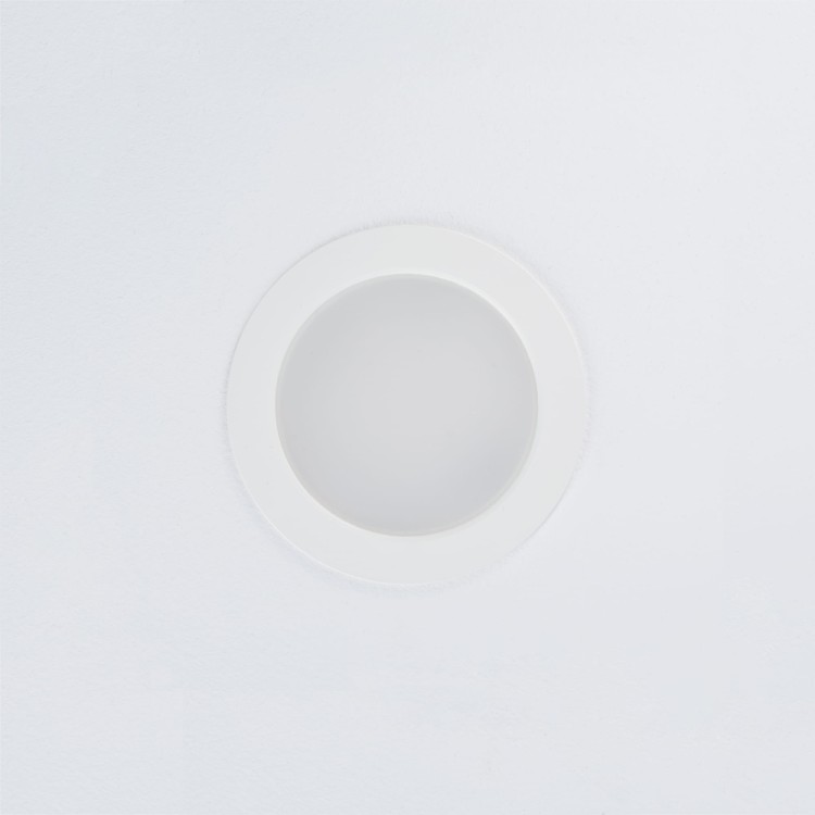 Sufitowa oprawa downlight LED okrągła MYKONOS LED 6W WH 10536 Nowodvorski Lighting 4000K wpuszczane do zabudowy sufitu podwieszanego lampa oprawa punktowa podtynkowa barwa dzienna neutralna biała białe biały Inspiracje Premium