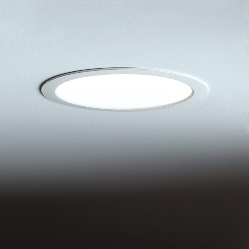 Sufitowa oprawa downlight LED okrągła MYKONOS LED 15W WH 10541 Nowodvorski Lighting 4000K wpuszczane do zabudowy sufitu podwieszanego lampa oprawa punktowa podtynkowa barwa dzienna neutralna biała białe biały Inspiracje Premium