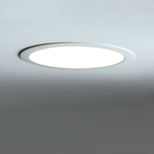 Sufitowa oprawa downlight LED okrągła MYKONOS LED 18W WH 10543 Nowodvorski Lighting 4000K wpuszczane do zabudowy sufitu podwieszanego lampa oprawa punktowa podtynkowa barwa dzienna neutralna biała białe biały Inspiracje Premium