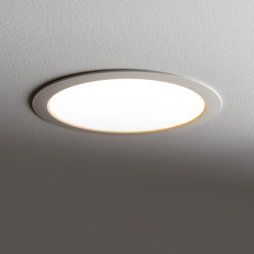 Sufitowa oprawa downlight LED okrągła MYKONOS LED 24W WH 10544 Nowodvorski Lighting 3000K wpuszczane do zabudowy sufitu podwieszanego lampa oprawa punktowa podtynkowa barwa ciepła ciepłobiała biała białe biały Inspiracje Premium