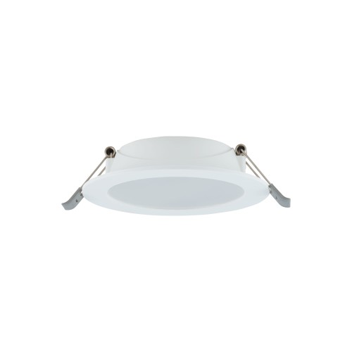 Sufitowa oprawa downlight LED okrągła MYKONOS LED 6W WH 10535 Nowodvorski Lighting 3000K wpuszczane do zabudowy sufitu podwieszanego lampa oprawa punktowa podtynkowa barwa ciepła ciepłobiała biała białe biały Inspiracje Premium