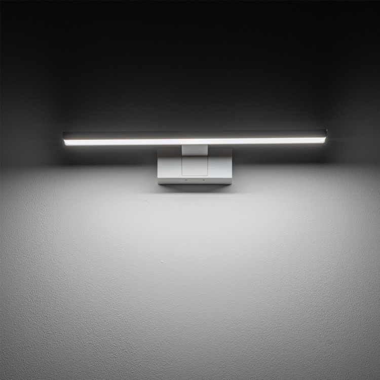 Lampa ścienna łazienkowa nad lustro CEZANNE LED WHITE S 10683 NOWODVORSKI Lighting 8W IP44 4000K nowoczesna oprawa oświetleniowa biała biały kinkiet łazienkowy obrazowy do łazienki Inspiracje Premium