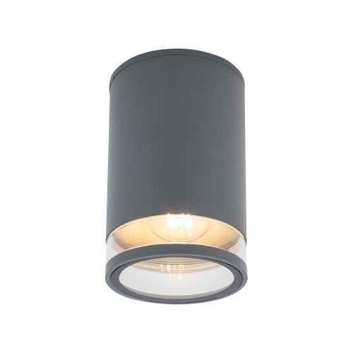 Lampa ogrodowa sufitowa Zewnętrzna ROCK PRO I PLAFON 10687 NOWODVORSKI Lighting E27 IP44 aluminium metalowa na budynek oświetlenie zewnętrzne matowy grafitowy grafitowa Inspiracje Premium