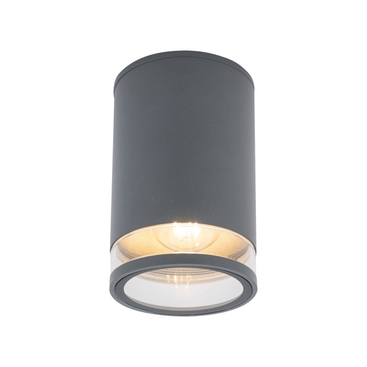Lampa ogrodowa sufitowa Zewnętrzna ROCK PRO I PLAFON 10687 NOWODVORSKI Lighting E27 IP44 aluminium metalowa na budynek oświetlenie zewnętrzne matowy grafitowy grafitowa Inspiracje Premium