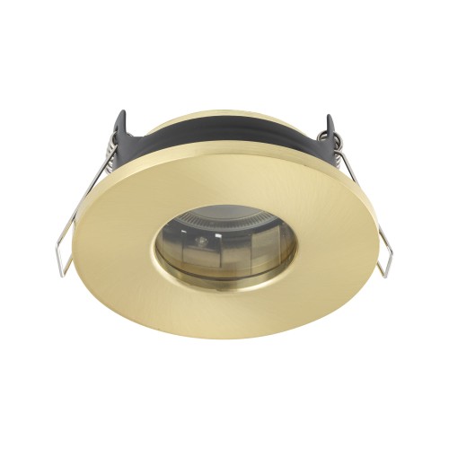 Lampa sufitowa punktowa podtynkowa ACRE 10711 NOWODVORSKI Lighting IP44 1x GU10 Spot oświetleniowa nowoczesna oczko sufitowe wpuszczane do zabudowy sufitu podwieszanego oprawa do łazienki metal mosiądz Inspiracje Premium