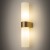 Lampa ścienna Kinkiet Łazienkowy NATALIE II BRASS 10727 NOWODVORSKI Lighting IP44 do łazienki G9 x2 nowoczesna oprawa oświetleniowa obok lustra nad lustro w łazience podwójny dwustronny mosiądz Inspiracje Premium