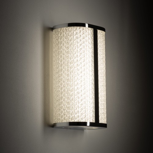 Lampa ścienna Kinkiet Łazienkowy PALMAS LED CHROME 10729 NOWODVORSKI Lighting IP44 do łazienki 15W nowoczesna oprawa oświetleniowa obok lustra nad lustro w łazience chrom Inspiracje Premium