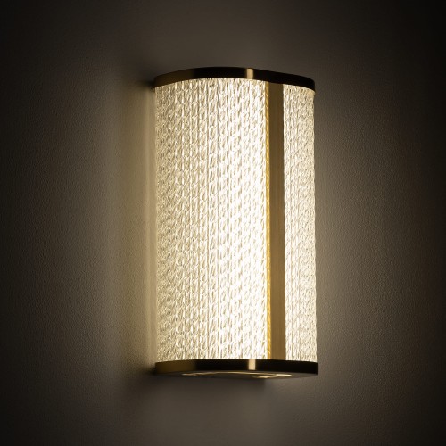 Lampa ścienna Kinkiet Łazienkowy PALMAS LED BRASS 10730 NOWODVORSKI Lighting IP44 do łazienki 15W nowoczesna oprawa oświetleniowa obok lustra nad lustro w łazience mosiądz Inspiracje Premium