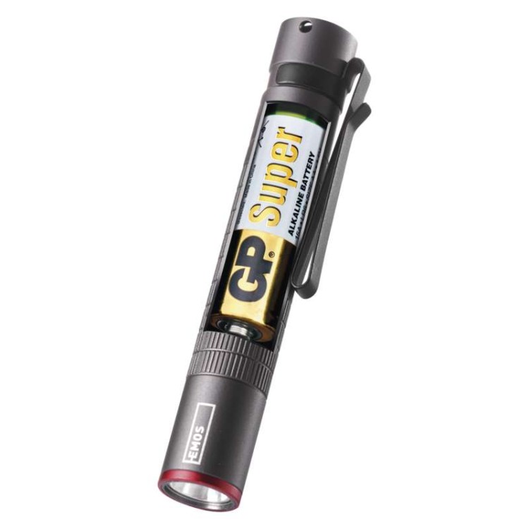 Latarka metalowa taktyczna CREE LED Ultibright 50 IP65 P3150 Emos 100lm 1xAAA surwiwal survival survivor trwała wodoodporna kieszonkowa do torebki