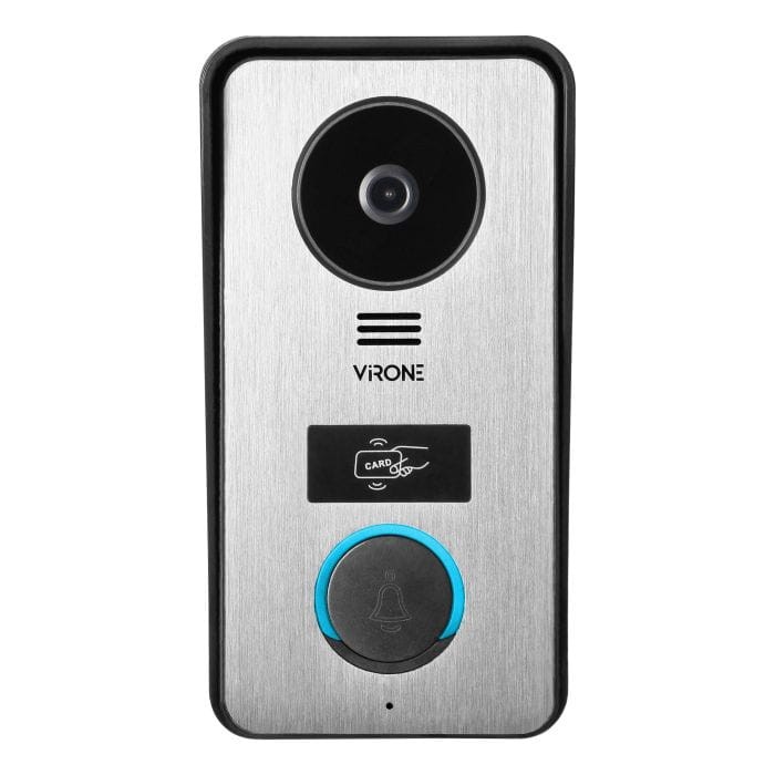 Wideodomofon VDP-60FHD Virone CETI Full HD, zestaw wideodomofonowy, bezsłuchawkowy, monitor dotykowy 7" LCD, z gniazdem na kartę pamięci, z kamerą Full HD 1080p, czytnikiem kart i breloków zbliżeniowych 125kHz