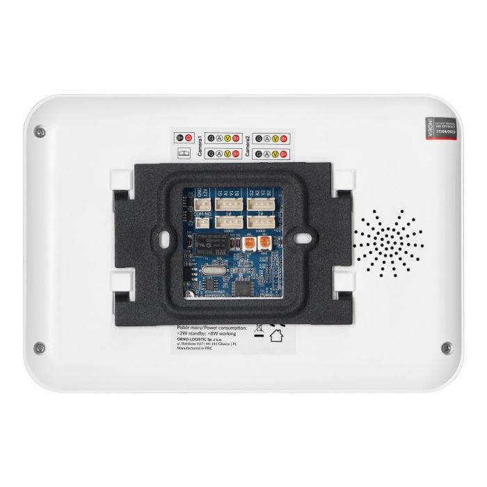Wideodomofon VDP-68/W Virone Zestaw wideodomofonowy bezsłuchawkowy, monitor 7" LCD, interkom, biały, SETAR