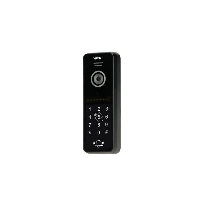 Wideodomofon VDP-61FHDZD/W Virone VIFIS Full HD zestaw wideodomofonowy bezsłuchawkowy z kamerą Full HD, szyfratorem, czytnikiem zbliżeniowym i sterowaniem z aplikacji, zasilacz na szynę DIN, biały