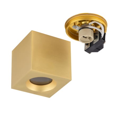 Natynkowa oprawa sufitowa lampa punktowa PARANA BRASS 10720 NOWODVORSKI Lighting GU10 IP44 spot natynkowa nowoczesna oświetleniowa mosiądz Inspiracje Premium