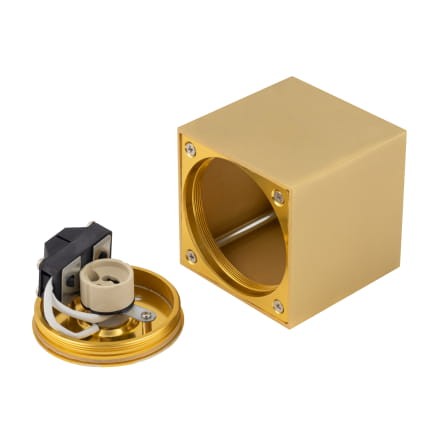 Natynkowa oprawa sufitowa lampa punktowa PARANA BRASS 10720 NOWODVORSKI Lighting GU10 IP44 spot natynkowa nowoczesna oświetleniowa mosiądz Inspiracje Premium