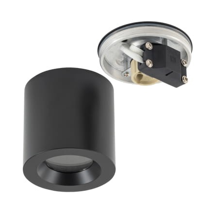 Natynkowa oprawa sufitowa lampa punktowa CEARA BLACK 10714 NOWODVORSKI Lighting GU10 IP44 spot natynkowa nowoczesna oświetleniowa czarna czarny Inspiracje Premium