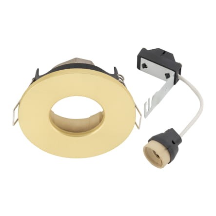 Lampa sufitowa punktowa podtynkowa ACRE 10711 NOWODVORSKI Lighting IP44 1x GU10 Spot oświetleniowa nowoczesna oczko sufitowe wpuszczane do zabudowy sufitu podwieszanego oprawa do łazienki metal mosiądz Inspiracje Premium