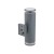 Lampa ogrodowa elewacyjna Kinkiet Zewnętrzny ROCK PRO 10688 NOWODVORSKI Lighting 2x E27 IP44 aluminium metalowa na budynek dwustronna oświetlenie zewnętrzne matowy grafitowy grafitowa Inspiracje Premium