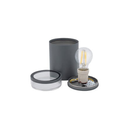 Lampa ogrodowa sufitowa Zewnętrzna ROCK PRO I PLAFON 10687 NOWODVORSKI Lighting E27 IP44 aluminium metalowa na budynek oświetlenie zewnętrzne matowy grafitowy grafitowa Inspiracje Premium