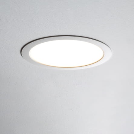 Sufitowa oprawa downlight LED okrągła MYKONOS LED 15W WH 10540 Nowodvorski Lighting 3000K wpuszczane do zabudowy sufitu podwieszanego lampa oprawa punktowa podtynkowa barwa ciepła ciepłobiała biała białe biały Inspiracje Premium