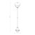 Lampa zewnętrzna Latarnia stojąca AMELIA BL FL 100 10497 NOWODVORSKI Lighting 1m stylizowana oprawa oświetleniowa ogrodowa parkingowa parkowa masztowa czarna pojedyncza Inspiracje Premium