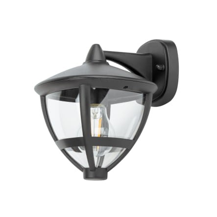 Lampa ogrodowa elewacyjna Kinkiet Zewnętrzny AMELIA BL WL 10495 NOWODVORSKI Lighting E27 IP44 stylizowana aluminium metalowa na budynek oświetlenie zewnętrzne czarna czarny Inspiracje Premium