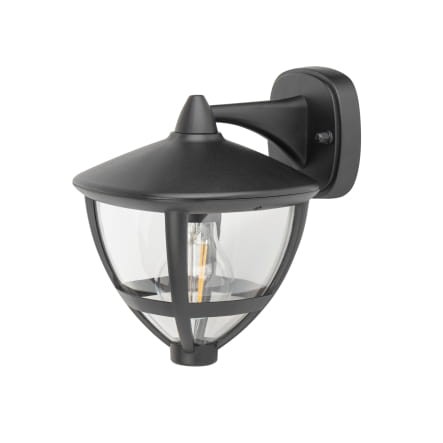 Lampa ogrodowa elewacyjna Kinkiet Zewnętrzny AMELIA BL WL 10495 NOWODVORSKI Lighting E27 IP44 stylizowana aluminium metalowa na budynek oświetlenie zewnętrzne czarna czarny Inspiracje Premium