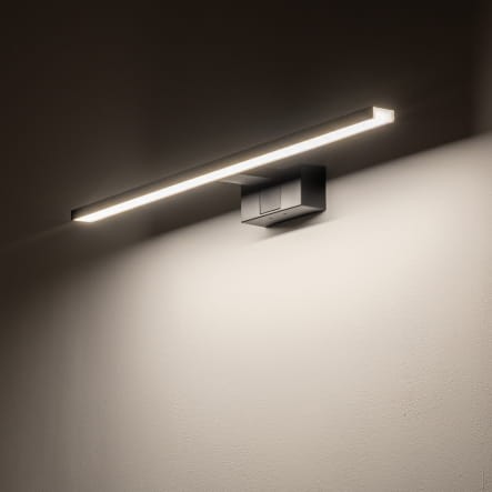Lampa ścienna łazienkowa nad lustro CEZANNE LED BLACK M 10670 NOWODVORSKI Lighting 12W IP44 3000K nowoczesna oprawa oświetleniowa czarna czarny kinkiet łazienkowy obrazowy do łazienki Inspiracje Premium