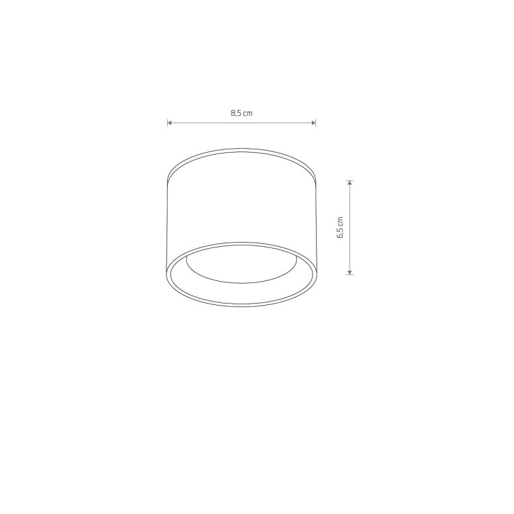 Lampa sufitowa downlight natynkowa BOL BLACK CG 10484 NOWODVORSKI Lighting GX53 8,5cm Spot oświetleniowa nowoczesna sufitowa metal czarna czarny Inspiracje Premium