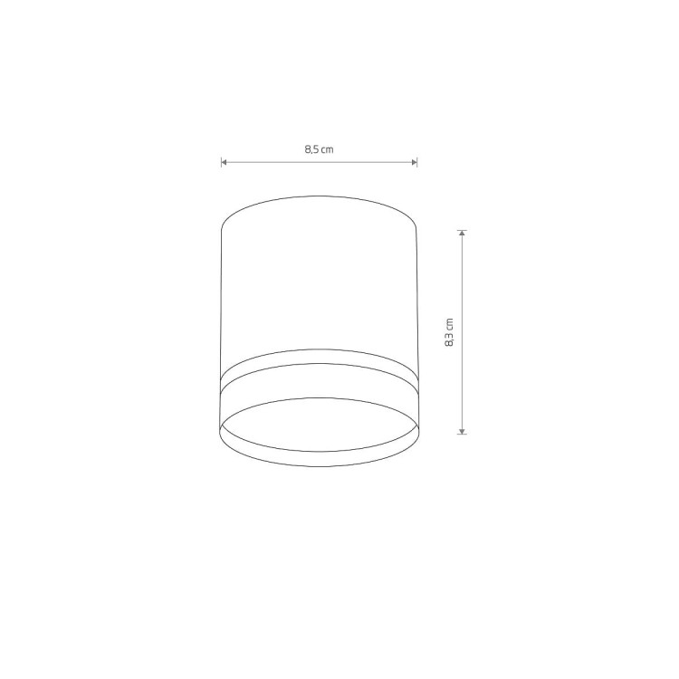 Lampa sufitowa downlight natynkowa CRES BLACK CG 10480 NOWODVORSKI Lighting GX53 8,5cm Spot oświetleniowa nowoczesna sufitowa metal czarna czarny Inspiracje Premium