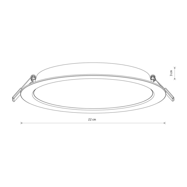 Sufitowa oprawa downlight LED okrągła MYKONOS LED 24W WH 10544 Nowodvorski Lighting 3000K wpuszczane do zabudowy sufitu podwieszanego lampa oprawa punktowa podtynkowa barwa ciepła ciepłobiała biała białe biały Inspiracje Premium