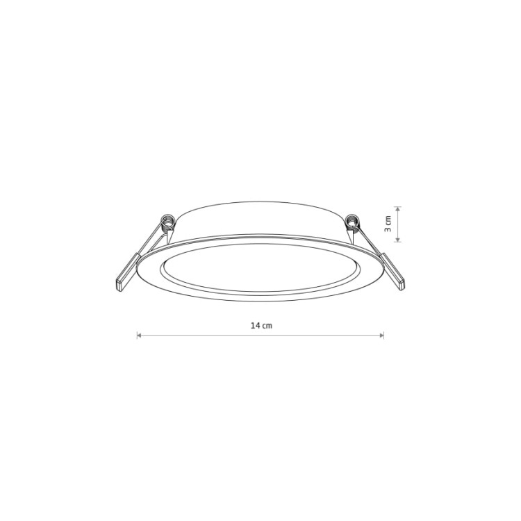 Sufitowa oprawa downlight LED okrągła MYKONOS LED 10W WH 10537 Nowodvorski Lighting 3000K wpuszczane do zabudowy sufitu podwieszanego lampa oprawa punktowa podtynkowa barwa ciepła ciepłobiała biała białe biały Inspiracje Premium