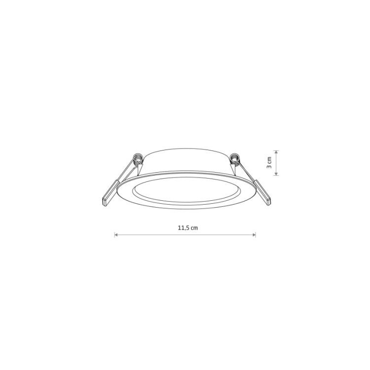 Sufitowa oprawa downlight LED okrągła MYKONOS LED 6W WH 10536 Nowodvorski Lighting 4000K wpuszczane do zabudowy sufitu podwieszanego lampa oprawa punktowa podtynkowa barwa dzienna neutralna biała białe biały Inspiracje Premium