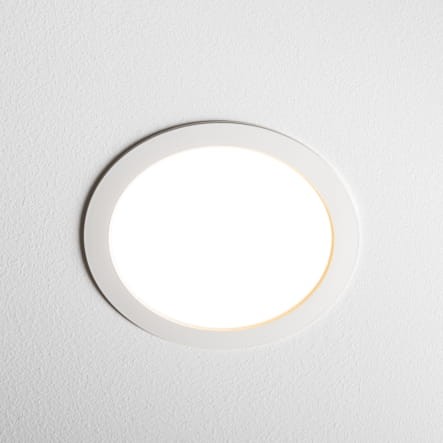 Sufitowa oprawa downlight LED okrągła MYKONOS LED 18W WH 10542 Nowodvorski Lighting 3000K wpuszczane do zabudowy sufitu podwieszanego lampa oprawa punktowa podtynkowa barwa ciepła ciepłobiała biała białe biały Inspiracje Premium