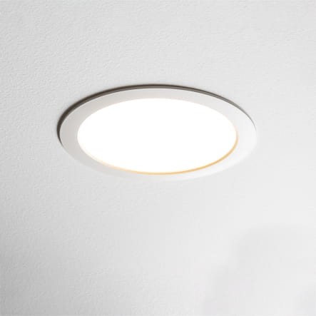 Sufitowa oprawa downlight LED okrągła MYKONOS LED 18W WH 10542 Nowodvorski Lighting 3000K wpuszczane do zabudowy sufitu podwieszanego lampa oprawa punktowa podtynkowa barwa ciepła ciepłobiała biała białe biały Inspiracje Premium