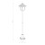 Lampa zewnętrzna Latarnia stojąca ANA BL FL 100 10501 NOWODVORSKI Lighting 1m stylizowana oprawa oświetleniowa ogrodowa parkingowa parkowa masztowa czarna pojedyncza Inspiracje Premium